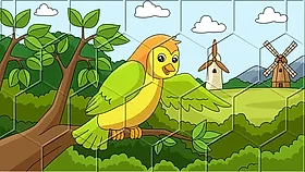 Birds Hex Jigsaw