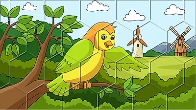 Birds Hex Jigsaw
